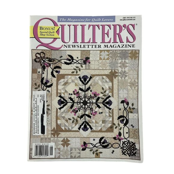 Quilter's Newsletter Magazine Vintage 2001-2002  Lot of 4 - Picture 4 of 5